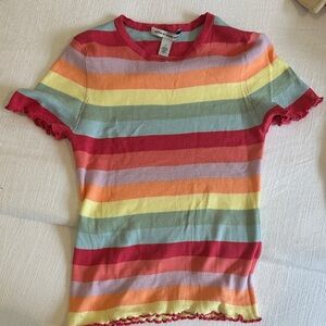Cotton by Autumn Cashmere T-shirt Rainbow